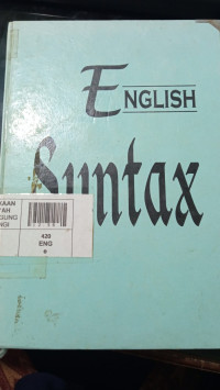 Image of English Syntax